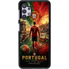 Samsung Galaxy A32 5G Case Hülle - Fussball Portugal splash 2026