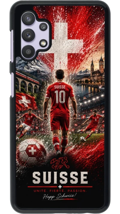 Samsung Galaxy A32 5G Case Hülle - Fussball Suisse splash 2026