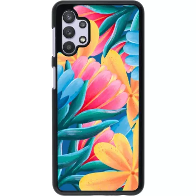 Samsung Galaxy A32 5G Case Hülle - Spring 23 colorful flowers