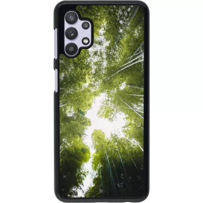 Samsung Galaxy A32 5G Case Hülle - Spring 23 forest blue sky