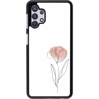 Samsung Galaxy A32 5G Case Hülle - Spring 23 minimalist flower