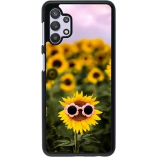 Samsung Galaxy A32 5G Case Hülle - Sunflower with glasses Spring 2026