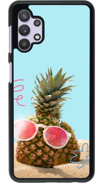 Coque Samsung Galaxy A32 5G - Pineapple with glasses Summer 2026