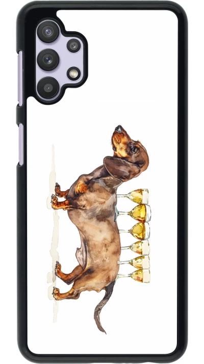 Samsung Galaxy A32 5G Case Hülle - Wine Teckel