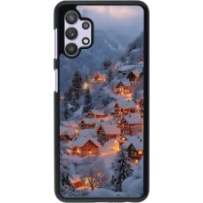 Samsung Galaxy A32 5G Case Hülle - Winter 25 Winter snowy village