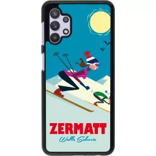 Samsung Galaxy A32 5G Case Hülle - Zermatt Ski Downhill