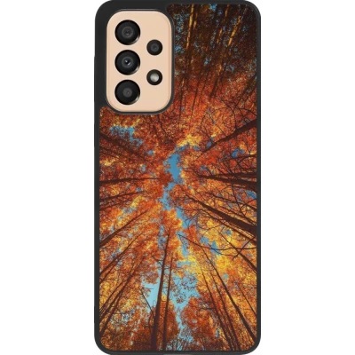 Samsung Galaxy A33 5G Case Hülle - Silikon schwarz Autumn 25 Trees