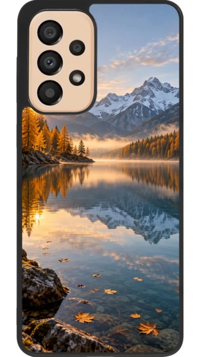 Samsung Galaxy A33 5G Case Hülle - Silikon schwarz Autumn 26 Autumn lake