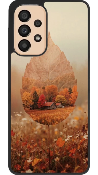 Samsung Galaxy A33 5G Case Hülle - Silikon schwarz Autumn 26 Autumn leaf