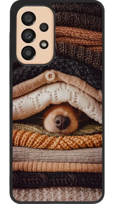 Samsung Galaxy A33 5G Case Hülle - Silikon schwarz Autumn 26 Dog under the covers