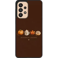 Samsung Galaxy A33 5G Case Hülle - Silikon schwarz Autumn 26 Pumpkin season