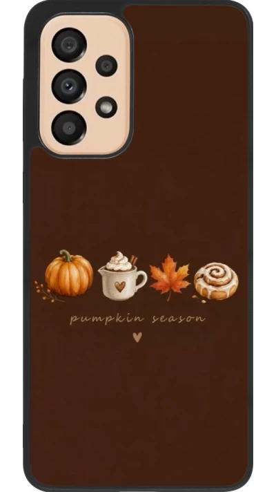 Samsung Galaxy A33 5G Case Hülle - Silikon schwarz Autumn 26 Pumpkin season