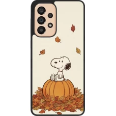 Samsung Galaxy A33 5G Case Hülle - Silikon schwarz Autumn 26 Snoopy autumn