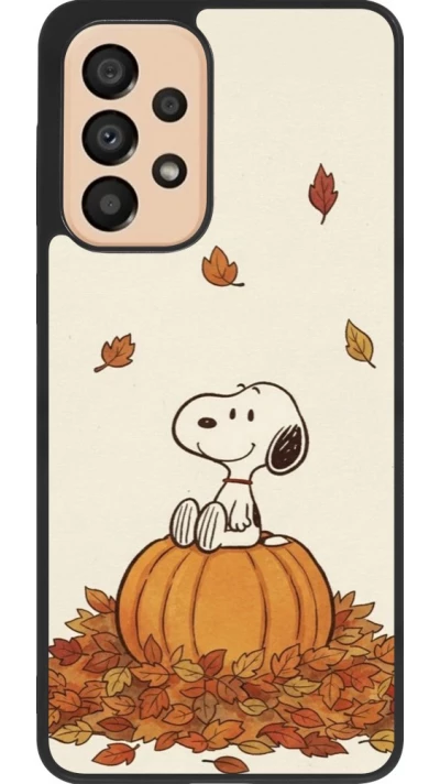 Samsung Galaxy A33 5G Case Hülle - Silikon schwarz Autumn 26 Snoopy autumn
