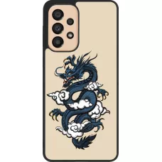 Coque Samsung Galaxy A33 5G - Silicone rigide noir Blue Dragon Tattoo