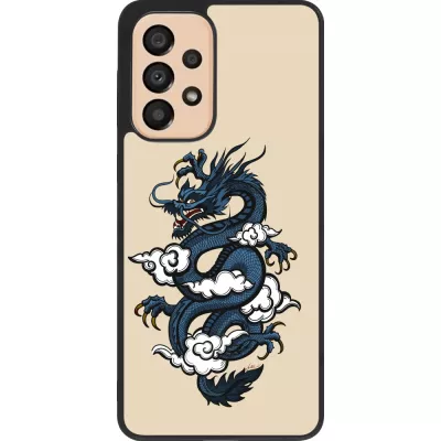 Coque Samsung Galaxy A33 5G - Silicone rigide noir Blue Dragon Tattoo