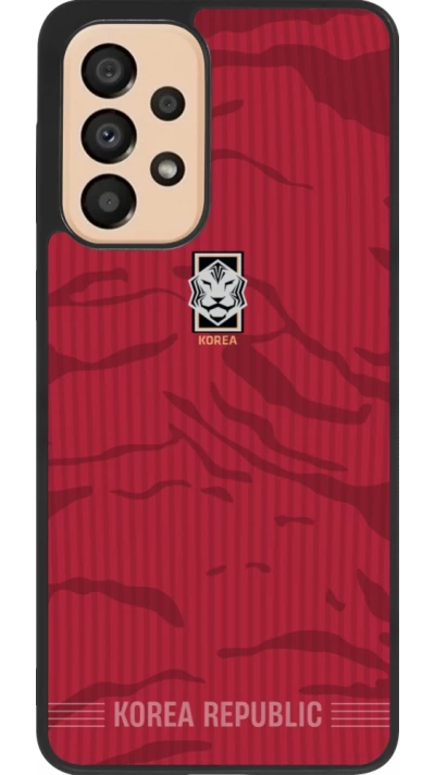 Samsung Galaxy A33 5G Case Hülle - Silikon schwarz Südkorea 2026 personalisierbares Fussballtrikot