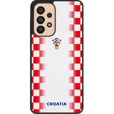 Samsung Galaxy A33 5G Case Hülle - Silikon schwarz Kroatien 2026 personalisierbares Fussballtrikot