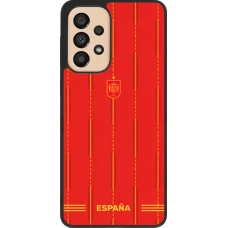 Samsung Galaxy A33 5G Case Hülle - Silikon schwarz Spanien 2026 personalisierbares Fussballtrikot