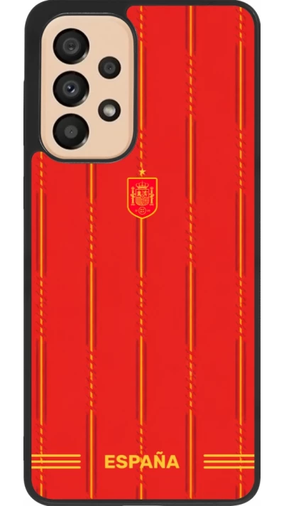 Samsung Galaxy A33 5G Case Hülle - Silikon schwarz Spanien 2026 personalisierbares Fussballtrikot