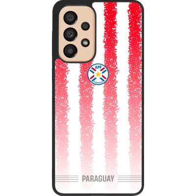 Samsung Galaxy A33 5G Case Hülle - Silikon schwarz Paraguay 2026 personalisierbares Fussballtrikot
