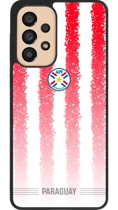Samsung Galaxy A33 5G Case Hülle - Silikon schwarz Paraguay 2026 personalisierbares Fussballtrikot