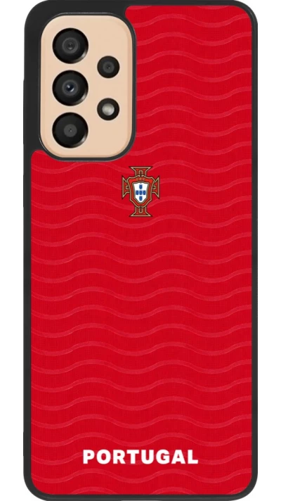 Samsung Galaxy A33 5G Case Hülle - Silikon schwarz Portugal 2026 personalisierbares Fussballtrikot