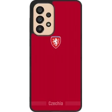 Samsung Galaxy A33 5G Case Hülle - Silikon schwarz Tschechische Republik 2026 personalisierbares Fussballtrikot
