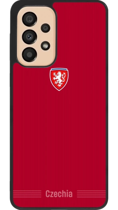 Samsung Galaxy A33 5G Case Hülle - Silikon schwarz Tschechische Republik 2026 personalisierbares Fussballtrikot
