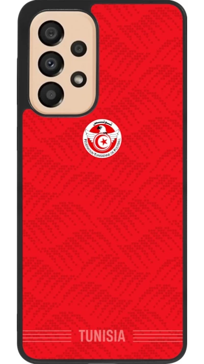 Samsung Galaxy A33 5G Case Hülle - Silikon schwarz Tunesien 2026 personalisierbares Fussballtrikot