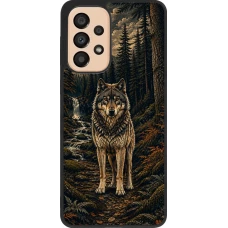 Samsung Galaxy A33 5G Case Hülle - Silikon schwarz Linocut Wold