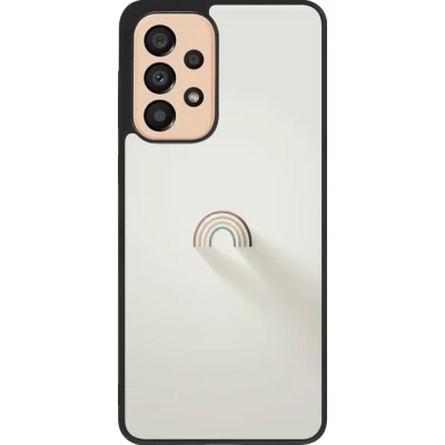 Coque Samsung Galaxy A33 5G - Silicone rigide noir Mini Rainbow Minimal