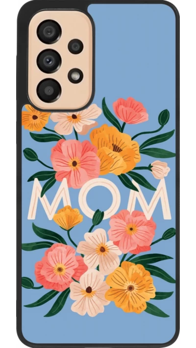 Samsung Galaxy A33 5G Case Hülle - Silikon schwarz Mom 2026 Flowers