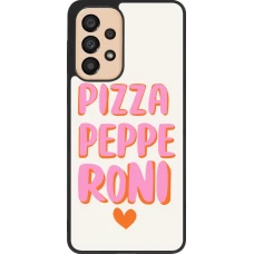 Samsung Galaxy A33 5G Case Hülle - Silikon schwarz Pizza pepperoni 2026