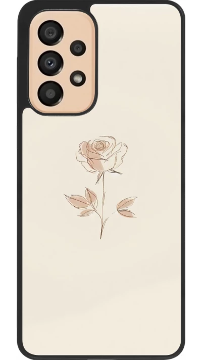 Samsung Galaxy A33 5G Case Hülle - Silikon schwarz Rosa Sand Minimalistisch