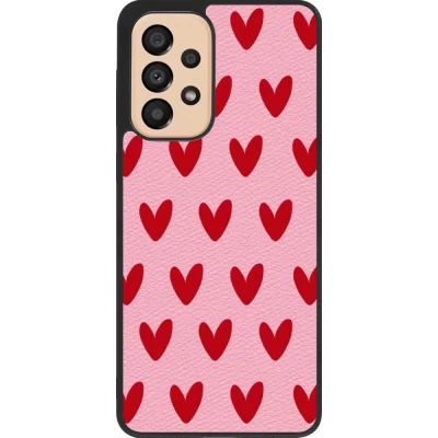 Samsung Galaxy A33 5G Case Hülle - Silikon schwarz Saint Valentines Day 26 Pattern heart