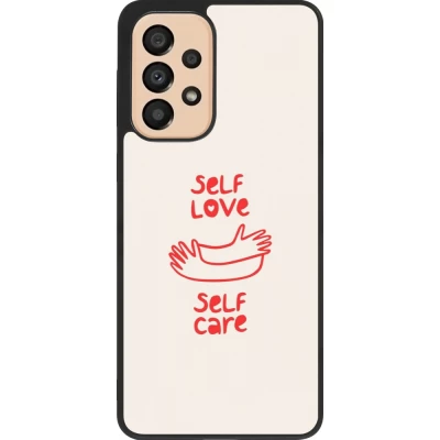 Samsung Galaxy A33 5G Case Hülle - Silikon schwarz Saint Valentines Day 26 Self love self care