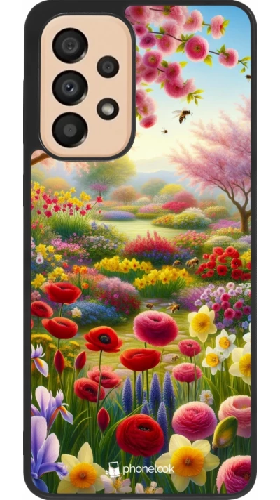 Coque Samsung Galaxy A33 5G - Silicone rigide noir Spring 25 Bouquet printemps
