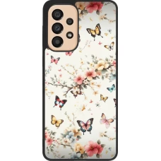 Samsung Galaxy A33 5G Case Hülle - Silikon schwarz Frühling 25 Leichte Schmetterlinge