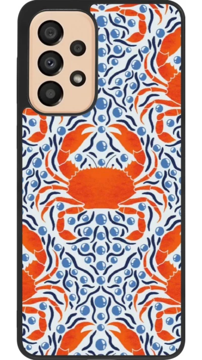 Samsung Galaxy A33 5G Case Hülle - Silikon schwarz Crabs and pearls Summer 2026