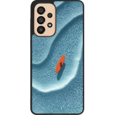 Samsung Galaxy A33 5G Case Hülle - Silikon schwarz Orange surf Summer 2026