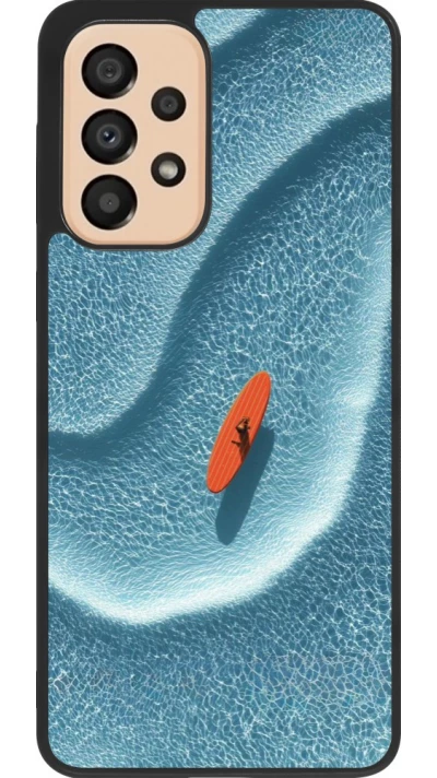 Samsung Galaxy A33 5G Case Hülle - Silikon schwarz Orange surf Summer 2026