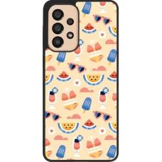 Samsung Galaxy A33 5G Case Hülle - Silikon schwarz Pattern Summer 2026