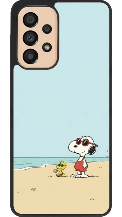 Samsung Galaxy A33 5G Case Hülle - Silikon schwarz Snoopy on the beach Summer 2026