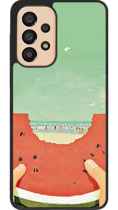 Samsung Galaxy A33 5G Case Hülle - Silikon schwarz Views through a watermelon Summer 2026