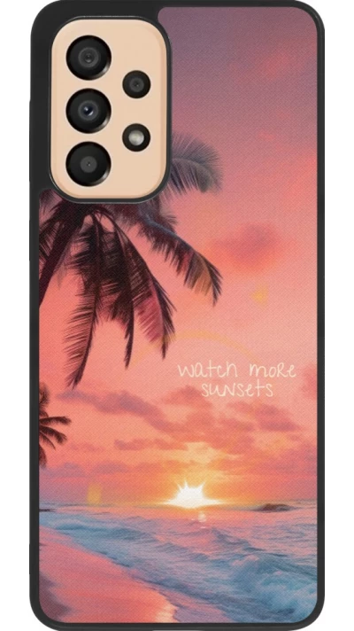 Samsung Galaxy A33 5G Case Hülle - Silikon schwarz Watch more sunsets Summer 2026