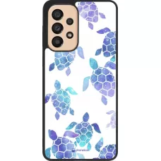 Coque Samsung Galaxy A33 5G - Silicone rigide noir Turtles pattern watercolor