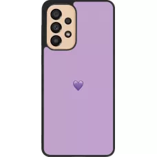 Samsung Galaxy A33 5G Case Hülle - Silikon schwarz Valentine 2023 purpule single heart