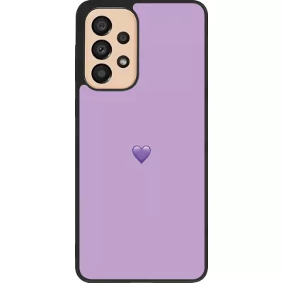 Samsung Galaxy A33 5G Case Hülle - Silikon schwarz Valentine 2023 purpule single heart