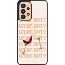 Coque Samsung Galaxy A33 5G - Silicone rigide noir Wine not